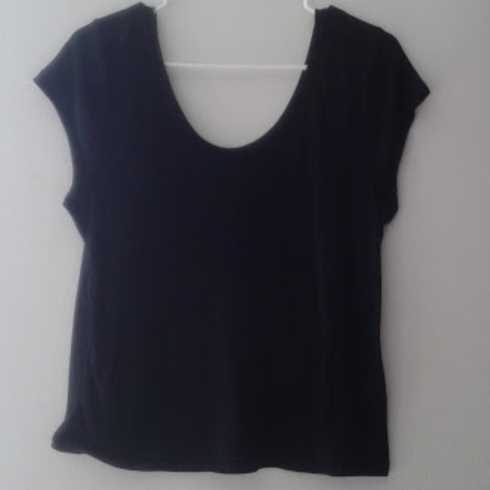 Black Crop Top Plus Size